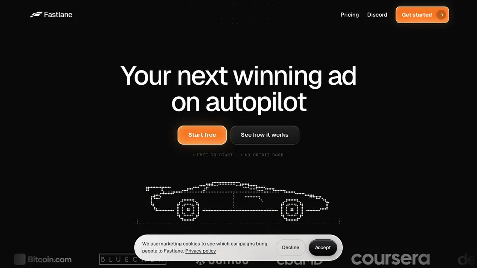 Screenshot of Fastlane homepage, captured 2026-10-19